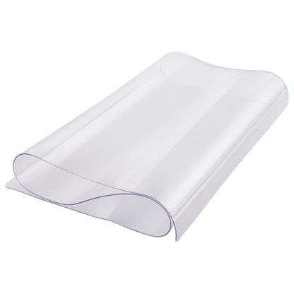 VEVOR Plastic Table Cover, 14 x 24 Inch 1.5 mm Rectangle Thick Clear PVC Desk Mat Protector,Waterproof & Easy Cleaning Desk Pad Tablecloth, for Office, Dresser, Dining Room, Night Stand - size: 24" x 14" (Rectangular)