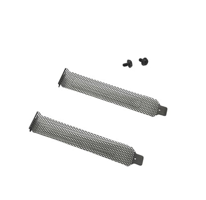 7pcs New Black PCI Slot Cover Dust Filter Hard Steel Blanking Plate, Vented Slot Covers with Screws for Computer Cases