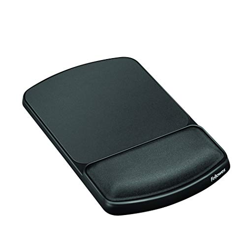 Fellowes Gel Mouse Pad Wrist Support - Graphite (91741) (Pack of 4) - size: 10.1L x 6.3W inches (Pack of 4)
