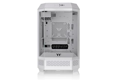 Thermaltake Tower 300 Snow Micro-ATX Case; 2x140mm CT Fan Included; Support Up to 420mm Radiator; Optional Chassis Stand Kit Allows Horizontal Display; CA-1Y4-00S6WN-00; 3 Year Warranty - color: Snow, size: Tower 300 Case, style: Tower 300
