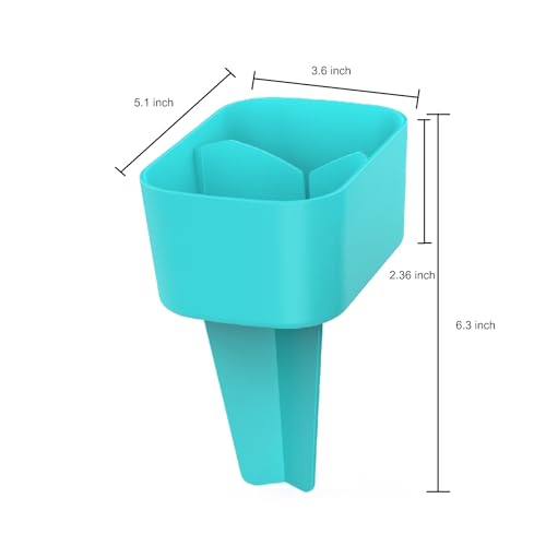 Luuzunn Sand Beach Drink Cup Holder with Pocket, Beach Sand Coasters Drink Cup Holders for Travel Multicolor 2 Pack Color Green/Purple - color: Green/Purple