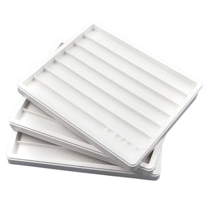 Layer Keycap Storage Box with Detachable Lid Permanent Polystyrene Planner Compact Plan for Mechanical Keyset Enthusiast - color: White