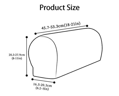 LINGXIYA Set of 2 Sofa Armrest Cover, Soft Stretch Arm Cover for Recliners Sofas Chairs,Couch Furniture Armrest Protector Covers - color: Wine Red