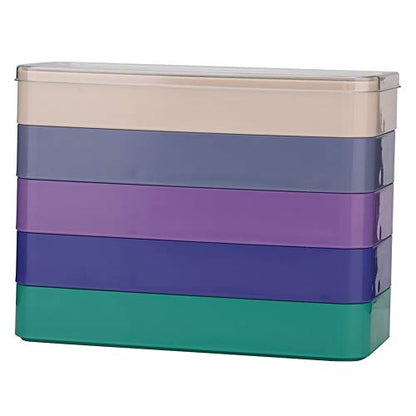 Watch Part Storage Box Watch Parts Keeper, 5 Layers Watch Accessories Organiser Case, Watch Parts Storage Box Watch Tools Storage Container Watchmaker Repair Tool Set(Rectangle)
