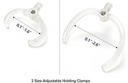 2 Pack Adjustable Doll Stand Support,Fits 4,5,6,7,8,9,10,11,12,13,and 14 inch Dolls,Action Figure Stand,Waist is to 2.6 inches