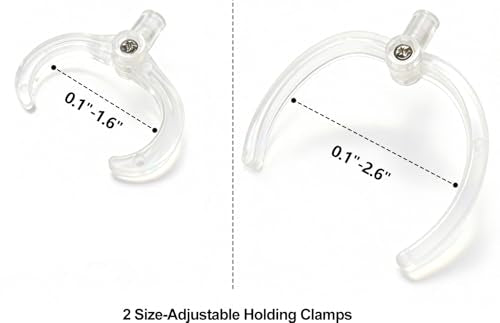 2 Pack Adjustable Doll Stand Support,Fits 4,5,6,7,8,9,10,11,12,13,and 14 inch Dolls,Action Figure Stand,Waist is to 2.6 inches
