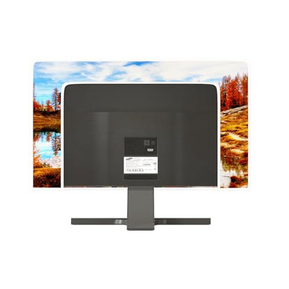 Autumn Farmhouse Waterproof 22, 23, 24, 25 Inch Anti-Static Dustproof LCD/LED/HD Seasonal Scenery Landscape Trees Lake Full Body Cover for Computer Screen Panel Case Computer Sleeve - color: brown blue, size: 22-25 Inch