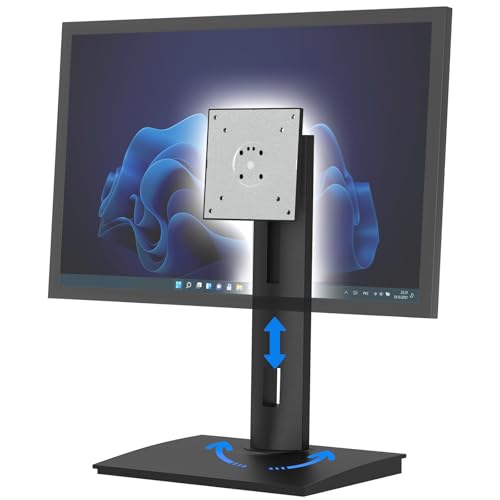 Vesa Monitor Stand with Spring-Adjustable Height, Swivel, Tilt, Rotation Vesa Stand, Compatible with Monitors Within 27 inch and Weighing Between 7.7-11lb (Black, Only for 7.7-11 lb Monitor) - size: Only for 7.7-11 lb Monitor