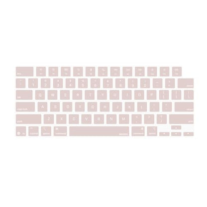 MOSISO Keyboard Cover Skin Compatible with MacBook Air 13.6 inch 2025 M4 A3240/Air 15 inch 2025 M4 A3241/Pro 14 inch 2025 M5 A3434, Rose Quartz - color: Rose Quartz