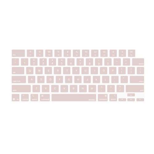 MOSISO Keyboard Cover Skin Compatible with MacBook Air 13.6 inch 2025 M4 A3240/Air 15 inch 2025 M4 A3241/Pro 14 inch 2025 M5 A3434, Rose Quartz - color: Rose Quartz