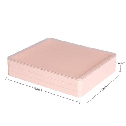 Sumgsn Keycaps Storage Box, Keycaps Container,130 Keys Transparent Display Case Holds 7u Spacebar/Big Enter Key for XDA/Cherry/MOA/MAO Profile Mechanical Keyboard (Pink) - color: pink
