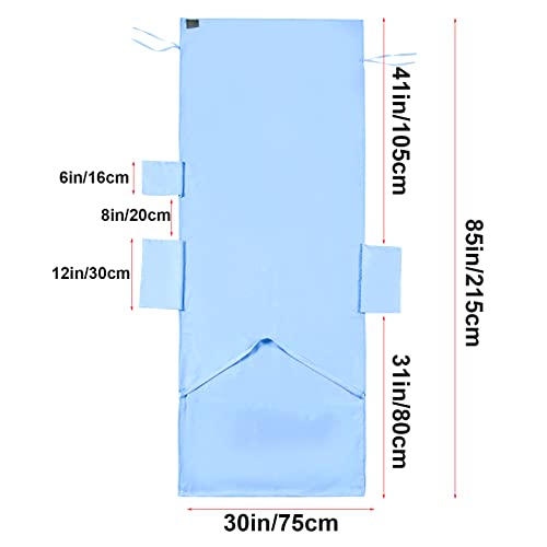 VOCOOL Pool Lounge Chair Cover Chaise Lounge Cover Beach Chair Towel | Soft Chaise Lounge Towel with Pocket for Patio Pool Outdoor Sunbathing Garden, 85 x 30 inch, No Sliding, Quick Dry, Sky Blue - color: Sky Blue