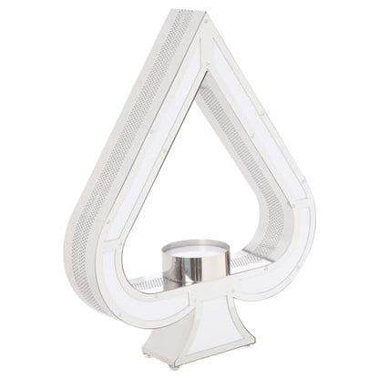 LED Lighted Liquor Bottle Display Shelf Ace of Spades Bottle Display Stand with Remote Control 7 Color Adjustable Glowing Wine Bottle Display LED Champagne Bottle Presenter for Bar Nightclub Party - color: Silver-ace of Spades