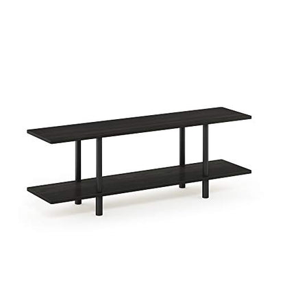 Furinno Turn-N-Tube 2-Tier Multipurpose Wide Shelf, Espresso/Black - color: Espresso/Black, style: 2-Tiers
