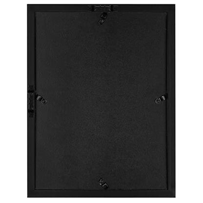 Americanflat 8.5x11 Shadow Box Frame with Shatter-Resistant Glass - Silhouette Collection - Large Shadow Box Display Case for Tabletop and Wall Display - Black with Soft Felt Back - color: Black, size: 8.5x11