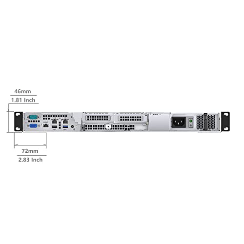 1U Universal 4-Post Rack Mount Server Shelf Rails for Dell Compaq HP IBM APC - 16-33 Inches Adjustable Depth-110 lbs Capacity (16-33" Rails)
