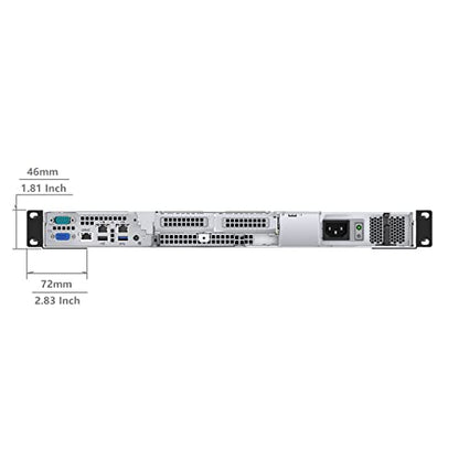 1U Universal 4-Post Rack Mount Server Shelf Rails for Dell Compaq HP IBM APC - 16-33 Inches Adjustable Depth-110 lbs Capacity (16-33" Rails)