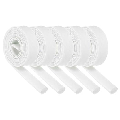 MECCANIXITY 5Pcs Wire Insulation Braid Fire Sleeve,6.6Ft-12mm ID White, High Temp Silicone Coated Fiberglass Sleeving for Automotive Hose Lines Electrical Wiring - color: White, size: 6.6Ft-12mm