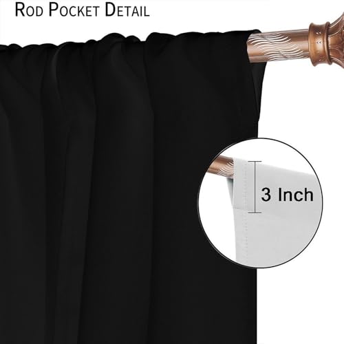 Music Musical Note Curtains, Black White Piano Key Golden Musical Notes Window Drapes for Home Bedroom Living Room 42" W X 45" L(No Blackout) - color: Musical-4, size: 20.5"W x 45"L (Pack of 2)