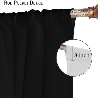 Music Musical Note Curtains, Black White Piano Key Golden Musical Notes Window Drapes for Home Bedroom Living Room 42" W X 45" L(No Blackout) - color: Musical-4, size: 20.5"W x 45"L (Pack of 2)