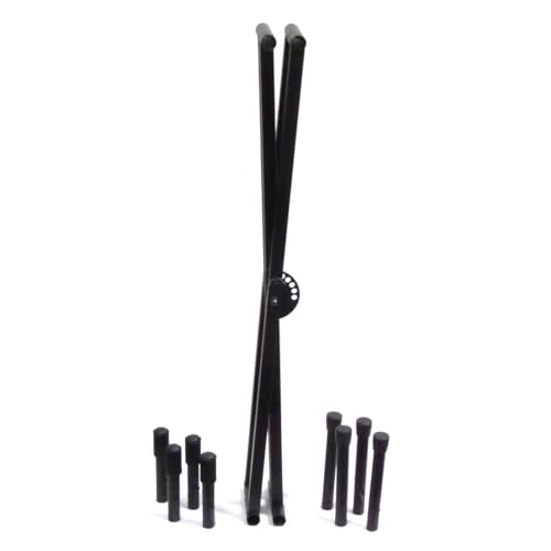 Keyboard Stand Unique Space Saving Easy Transport Design-Ultra Portable- - Double Braced -No Tools to Loose- fits all Portable 49-88 Keyboards (KS2-Q)