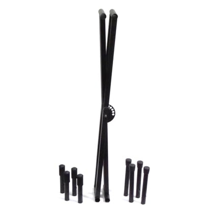 Keyboard Stand Unique Space Saving Easy Transport Design-Ultra Portable- - Double Braced -No Tools to Loose- fits all Portable 49-88 Keyboards (KS2-Q)