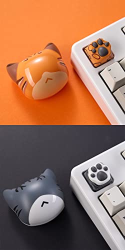SYA ZOMOPLUS Cute Keycaps,Novelty Cat-Claws Keycap 3D Model OEM Profile Keyboard Keycaps Squishy-Paws Custom Key Caps for Cherry MX Switches Mechanical Gaming Keyboard Catpaw ESC-Key Keycap(4 Keys) - color: 4 Keys