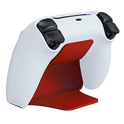 PlayVital Red Controller Display Stand for ps5, Gamepad Accessories Desk Holder for ps5 Controller with Rubber Pads - color: Red