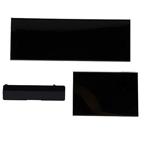 Wii Console Replacement Dust Door, 3 in 1 Repair Part Slot Cover for Nintendo GameCube, NGC Conrtroller/NGC Memory/SD Slot Lid-Black - color: black