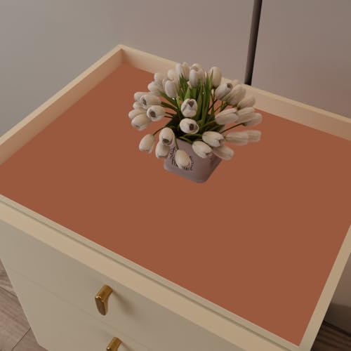 Night Stand Cover - 14x14 Inch Waterproof Easy to Clean Can Conceal Flaws Protector The Table Top from Scratches Used for Dining (Brown+Gray 14x14) - color: Brown+gray, size: 14×14inch