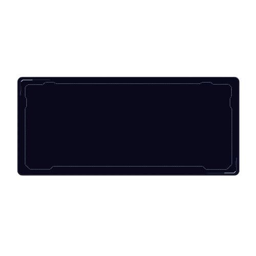 Pixio Mouse Pads - 36 x 16 inch XXL Light Border Dark Blue Multifunctional Large Desk Mats for Gaming, Office, Desktop Anti-Slip Waterproof Washable Computer Mouse Mat - color: Black Border