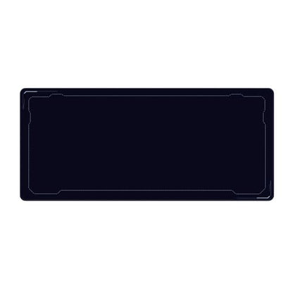 Pixio Mouse Pads - 36 x 16 inch XXL Light Border Dark Blue Multifunctional Large Desk Mats for Gaming, Office, Desktop Anti-Slip Waterproof Washable Computer Mouse Mat - color: Black Border