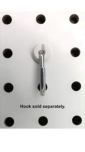 Pegboard Peg Locks 50PCS (1/8 inch, White) - color: White, size: 1/8 Inch