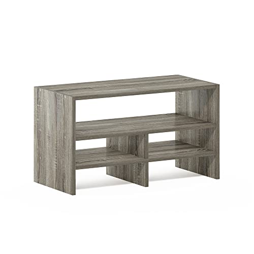 Furinno Hermite Desk Top Organizing Shelf Bookcase, French Oak - color: French Oak, size: 16.4-Inch