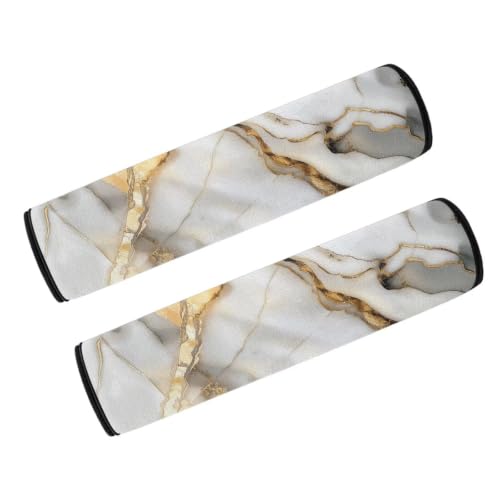 Wheelchair Armrest Covers Gold White Marble Print Wheelchair Parts Accessories Portable Mobile Arm Support for Wheelchair Office Transport Chair Mobility Scooter Gift for Women Men - color: Gold White Marble
