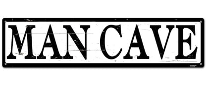 Man Cave Sign,Garage Wall Decor,Home Office BAR Sign "MAN CAVE" 4 * 16" Metal Aluminum Sign - color: Num002