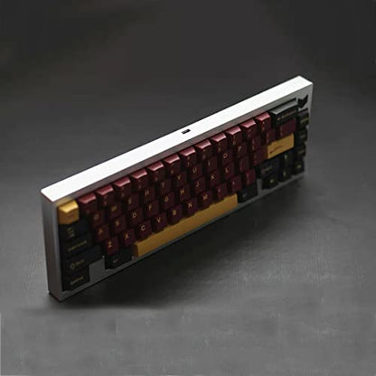 Sumgsn 163 Keys Double Shot Keycaps Cherry Profile Red Samurai Keycaps Set Fit for 61/64/87/104/108 Cherry Mx Switches ISO ANSI Layout Mechanical Keyboard - color: Red Samurai Keycaps