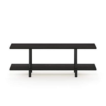 Furinno Turn-N-Tube 2-Tier Multipurpose Wide Shelf, Espresso/Black - color: Espresso/Black, style: 2-Tiers