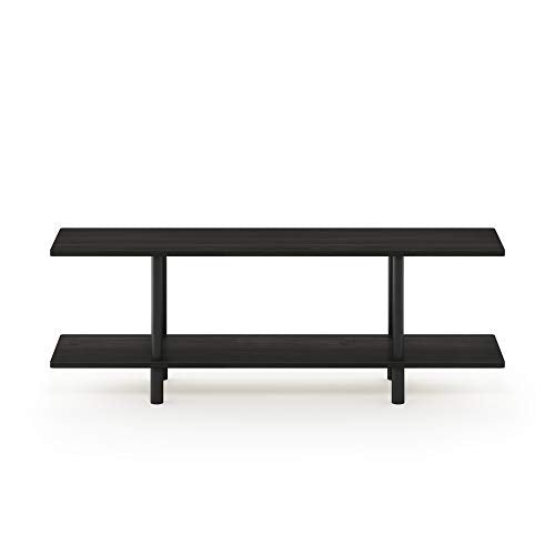 Furinno Turn-N-Tube 2-Tier Multipurpose Wide Shelf, Espresso/Black - color: Espresso/Black, style: 2-Tiers
