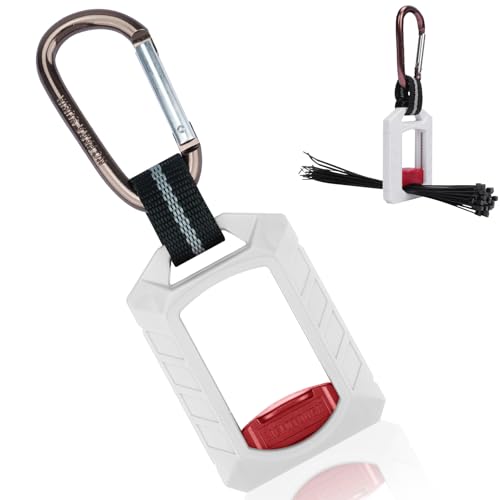Melotough Zip Tie Organizer Band,Zip Tie Holder,Reusable,Cable Tie Bracket for Multi-Purpose Indoor and Outdoor Use,White,1Pcs - color: White