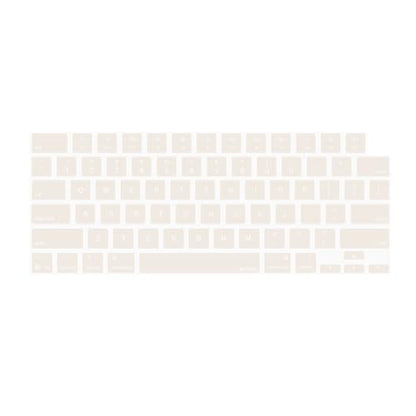 MOSISO Keyboard Cover Skin Compatible with MacBook Air 13.6 inch 2025 M4 A3240/Air 15 inch 2025 M4 A3241/Pro 14 inch 2025 M5 A3434, Beige - color: Beige