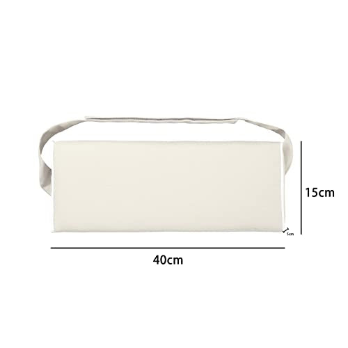 Enipate Outdoor Chaise Lounge Head Pillow, Pack of 2 Water Resistant Headrest Pillows with Elastic Band for Pool Patio Chairs - color: Beige