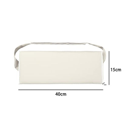 Enipate Outdoor Chaise Lounge Head Pillow, Pack of 2 Water Resistant Headrest Pillows with Elastic Band for Pool Patio Chairs - color: Beige