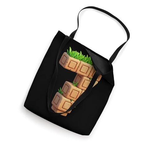 7th Birthday Boy Pixel Gamer Kids Video Game Tote Bag