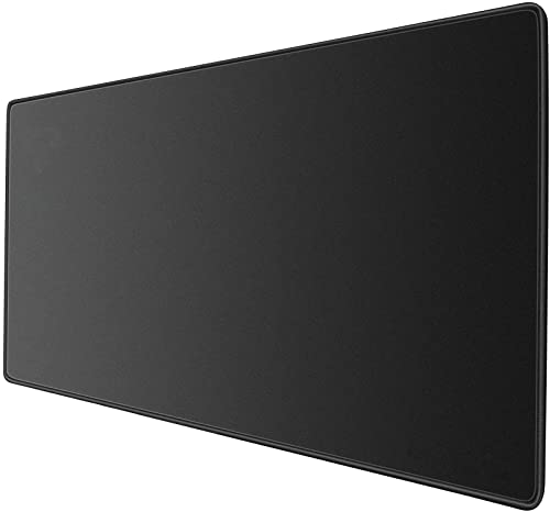Large Gaming Mouse Pad & Desk Mat (31.5"x11.8") - Non-Slip Rubber Base, Stitched Edge - Black Mousepad for PC, Computer Gaming & Office Work - color: 31.5x11.8black