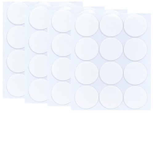CREATCABIN 72Pcs Table Cloth Clips Round Sticky Dots Clear Windproof Tablecloth Holder Clip 4cm Acrylic Removable Double Sided Mounting Tape Adhesive Sticker for Outdoor Picnic Wedding Party Poster