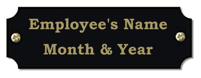 Employee of the Month Plate Inserts (Black) - color: Black