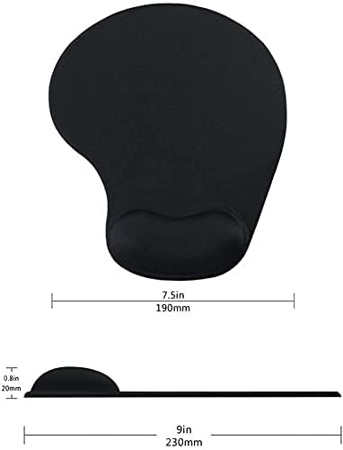 Office Mousepad with Gel Wrist Support - Ergonomic Gaming Desktop Mouse Pad Wrist Rest - Design Gamepad Mat Rubber Base for Laptop Computer -Silicone Non-Slip Special-Textured Surface (06Red) - color: 06Red