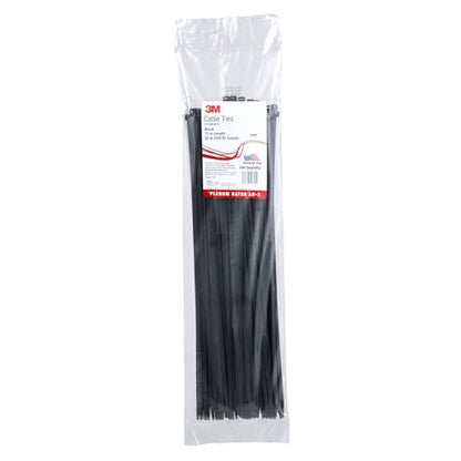 3M Cable Tie CT15BK50-C, Pack of 100 Ties, 15 inch Length, 50 lb Tensile, Black