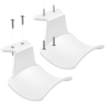 2-Pack Headphone Stand Hanger Wall Hooks, Save Space Headset Stand Holder for Universal Gaming Headset Airpods Max Sony Bose Beats, Strong Adhesive with Screws, White - color: White Z(2 Pack)